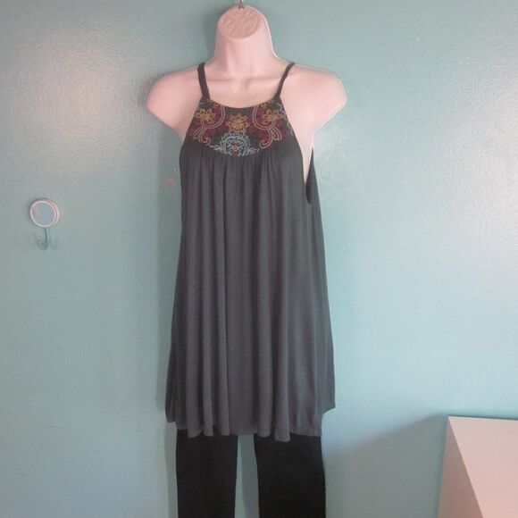 NEW! Anthropologie NWT One September Womens Size S Taren Halter Tank Teal - Picture 1 of 12